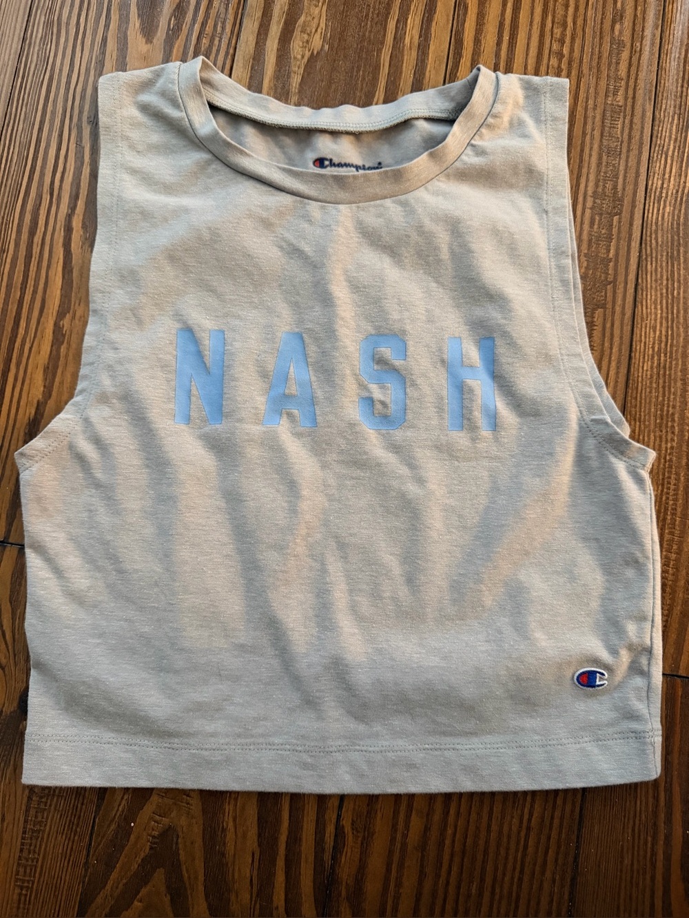 Champion Kids' Tank Top in Light Gray with Light Blue 'NASH'